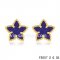 Replica Van Cleef & Arpels Sweet Alhambra Star Earrings Yellow Gold,Lapis Lazuli